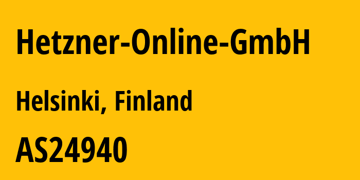 Информация о провайдере Hetzner-Online-GmbH AS24940 Hetzner Online GmbH: все IP-адреса, network, все айпи-подсети