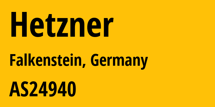 Информация о провайдере Hetzner AS24940 Hetzner Online GmbH: все IP-адреса, network, все айпи-подсети