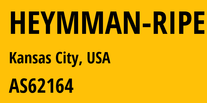 Информация о провайдере HEYMMAN-RIPE AS62164 Heymman Servers Corporation: все IP-адреса, network, все айпи-подсети