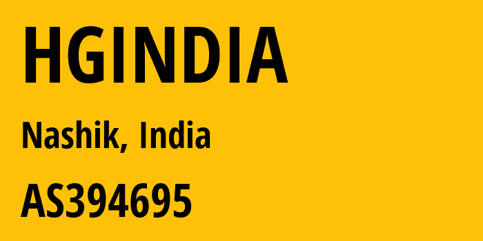 Информация о провайдере HGINDIA AS394695 PDR: все IP-адреса, network, все айпи-подсети