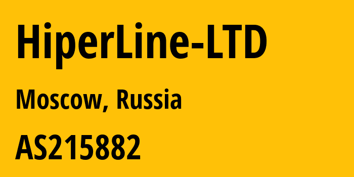 Информация о провайдере HiperLine-LTD AS215882 HiperLine LTD: все IP-адреса, network, все айпи-подсети
