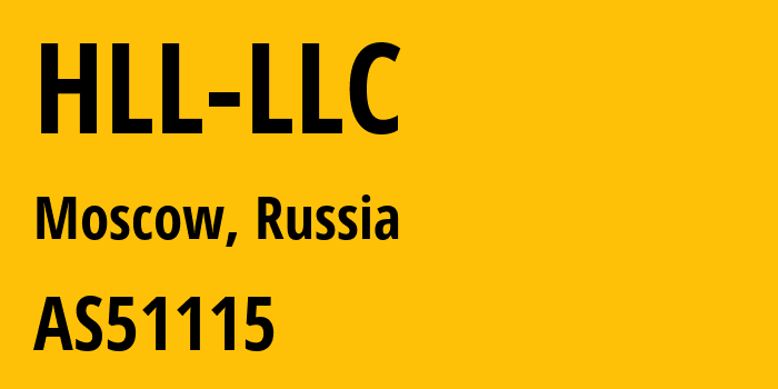 Информация о провайдере HLL-LLC AS51115 HLL LLC: все IP-адреса, network, все айпи-подсети