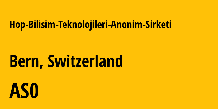 Информация о провайдере Hop-Bilisim-Teknolojileri-Anonim-Sirketi : все IP-адреса, network, все айпи-подсети