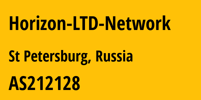 Информация о провайдере Horizon-LTD-Network AS212128 LLC HORIZON: все IP-адреса, network, все айпи-подсети