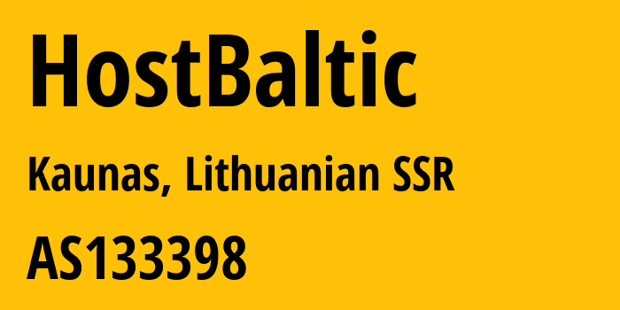 Информация о провайдере HostBaltic AS133398 Tele Asia Limited: все IP-адреса, network, все айпи-подсети