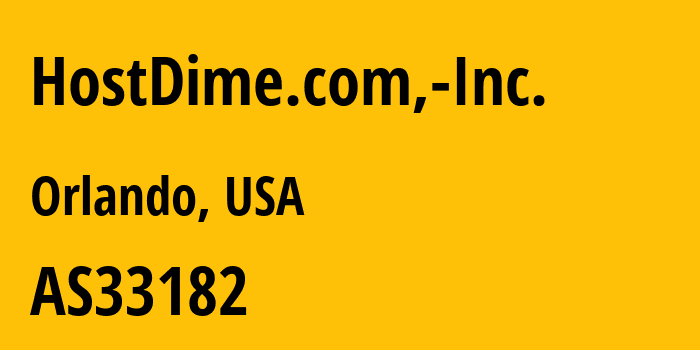 Информация о провайдере HostDime.com,-Inc. AS33182 HostDime.com, Inc.: все IP-адреса, network, все айпи-подсети