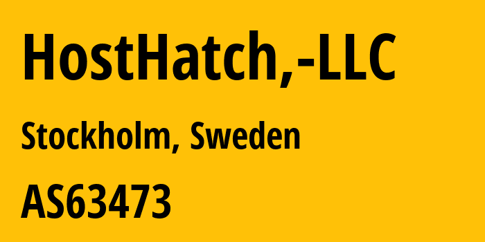 Информация о провайдере HostHatch,-LLC AS63473 HostHatch, LLC: все IP-адреса, network, все айпи-подсети