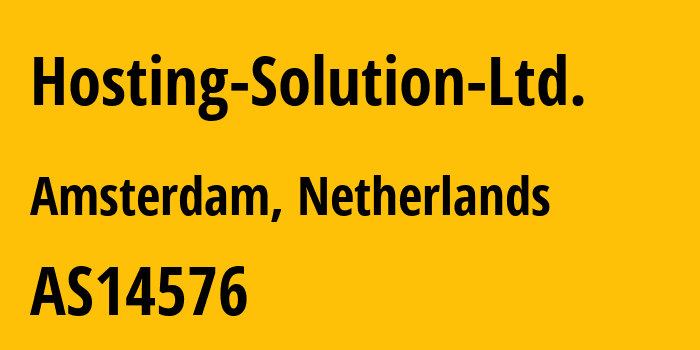 Информация о провайдере Hosting-Solution-Ltd. AS14576 Hosting Solution Ltd.: все IP-адреса, network, все айпи-подсети