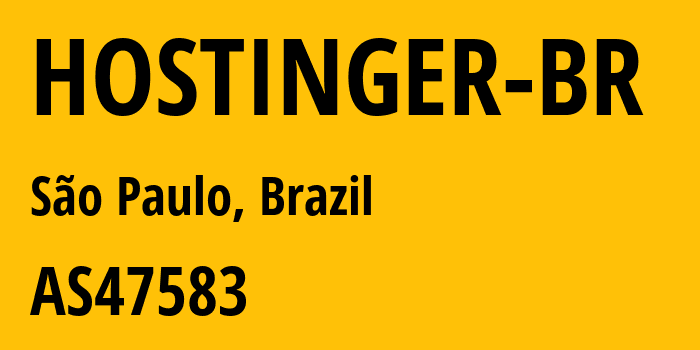 Информация о провайдере HOSTINGER-BR AS47583 Hostinger International Limited: все IP-адреса, network, все айпи-подсети