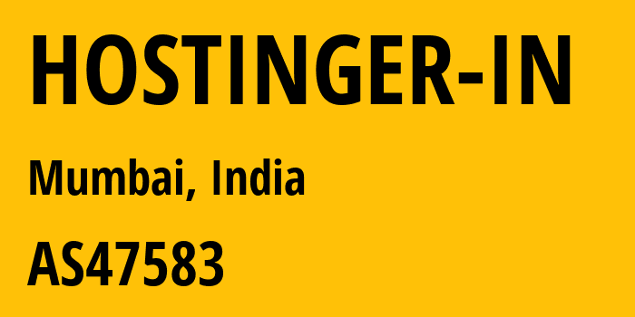 Информация о провайдере HOSTINGER-IN AS47583 Hostinger International Limited: все IP-адреса, network, все айпи-подсети