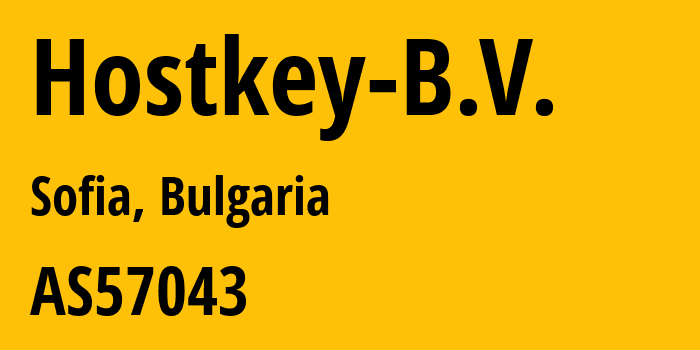 Информация о провайдере Hostkey-B.V. AS57043 HOSTKEY B.V.: все IP-адреса, network, все айпи-подсети