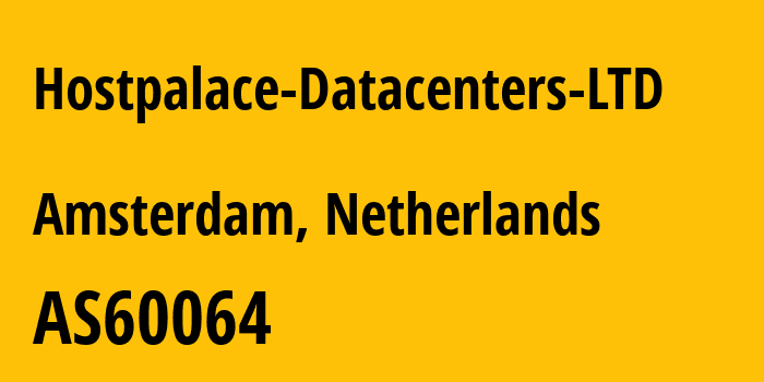 Информация о провайдере Hostpalace-Datacenters-LTD AS60064 HOSTPALACE DATACENTERS LTD: все IP-адреса, network, все айпи-подсети