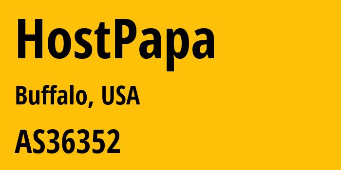 Информация о провайдере HostPapa AS36352 HostPapa: все IP-адреса, network, все айпи-подсети