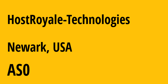 Информация о провайдере HostRoyale-Technologies : все IP-адреса, network, все айпи-подсети
