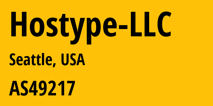 Информация о провайдере Hostype-LLC AS49217 HOSTYPE LLC: все IP-адреса, network, все айпи-подсети