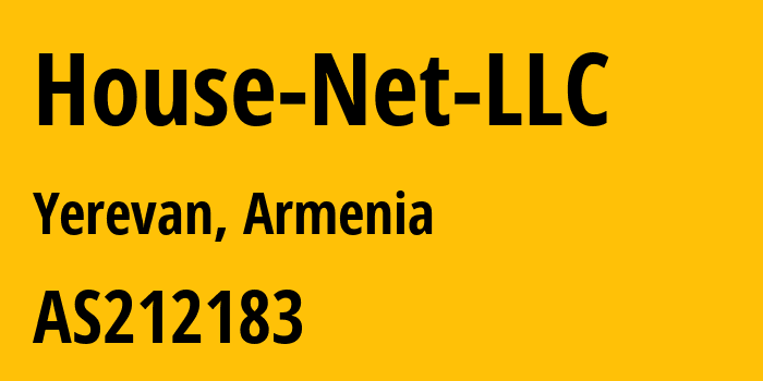 Информация о провайдере House-Net-LLC AS212183 House Net LLC: все IP-адреса, network, все айпи-подсети