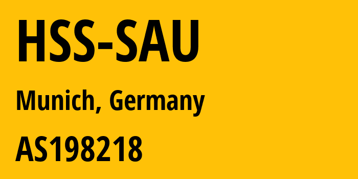 Информация о провайдере HSS-SAU AS198218 horizon teleports GmbH: все IP-адреса, network, все айпи-подсети