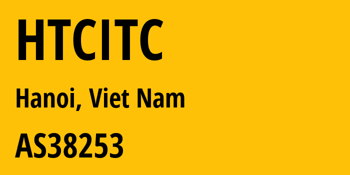 Информация о провайдере HTCITC AS38253 Hanoi Telecom JSC: все IP-адреса, network, все айпи-подсети