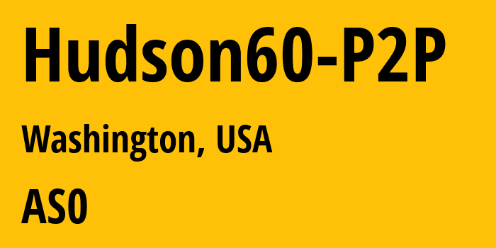 Информация о провайдере Hudson60-P2P : все IP-адреса, network, все айпи-подсети