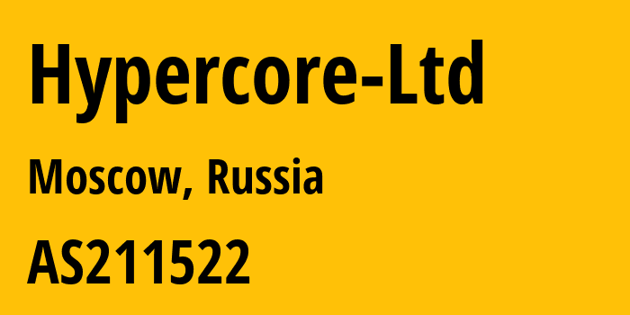 Информация о провайдере Hypercore-Ltd AS211522 Hypercore Ltd: все IP-адреса, network, все айпи-подсети