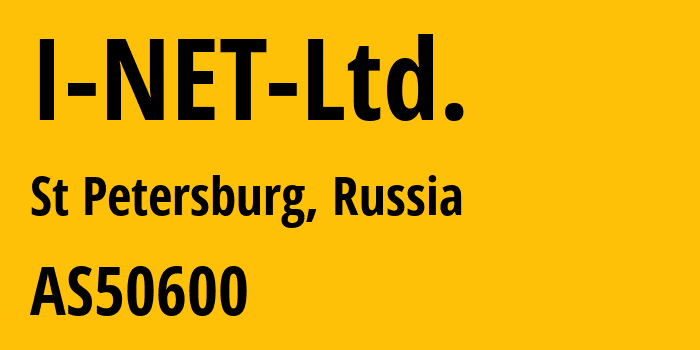 Информация о провайдере I-NET-Ltd. AS50600 I-NET Ltd.: все IP-адреса, network, все айпи-подсети