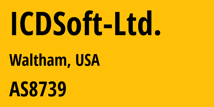 Информация о провайдере ICDSoft-Ltd. AS8739 ICDSoft Ltd.: все IP-адреса, network, все айпи-подсети