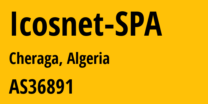 Информация о провайдере Icosnet-SPA AS36891 Icosnet SPA: все IP-адреса, network, все айпи-подсети