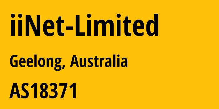 Информация о провайдере iiNet-Limited AS4739 Internode Pty Ltd: все IP-адреса, network, все айпи-подсети