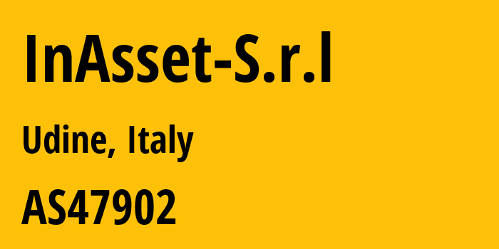 Информация о провайдере InAsset-S.r.l AS47902 Retelit Digital Services S.p.A.: все IP-адреса, network, все айпи-подсети