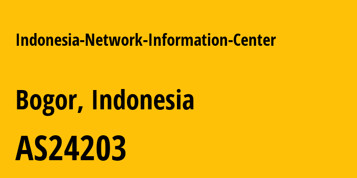 Информация о провайдере Indonesia-Network-Information-Center AS24203 PT XL Axiata: все IP-адреса, network, все айпи-подсети