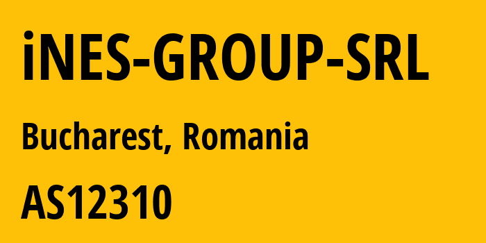 Информация о провайдере iNES-GROUP-SRL AS12310 iNES GROUP SRL: все IP-адреса, network, все айпи-подсети