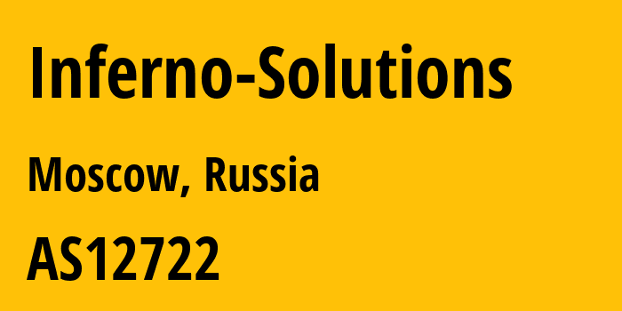 Информация о провайдере Inferno-Solutions AS12722 RECONN LLC: все IP-адреса, network, все айпи-подсети