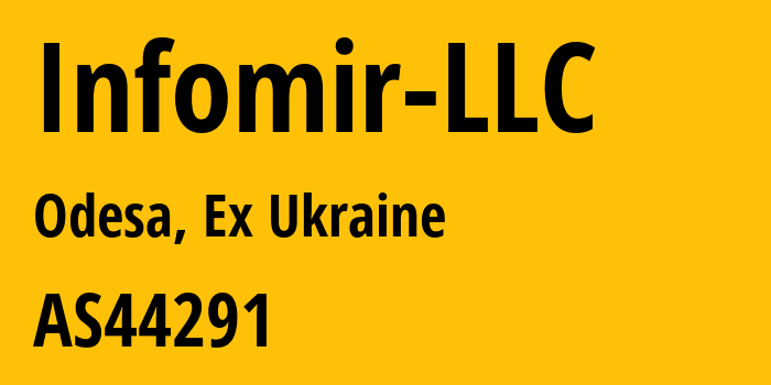 Информация о провайдере Infomir-LLC AS44291 Infomir LLC: все IP-адреса, network, все айпи-подсети