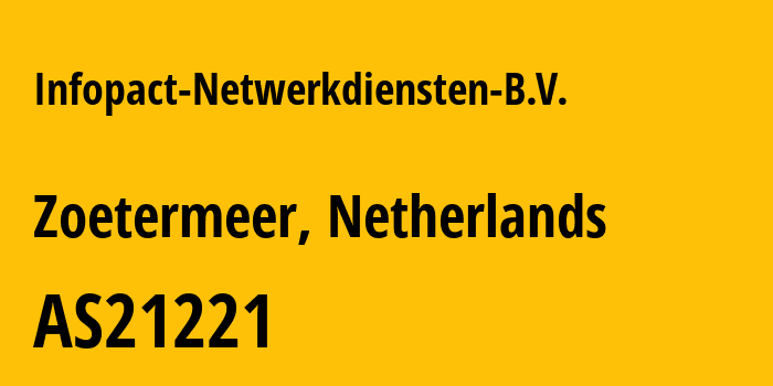 Информация о провайдере Infopact-Netwerkdiensten-B.V. AS21221 Infopact Netwerkdiensten B.V.: все IP-адреса, network, все айпи-подсети