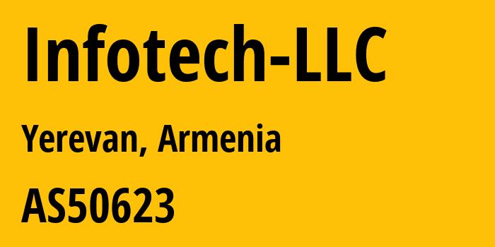 Информация о провайдере Infotech-LLC AS50623 Infotech LLC: все IP-адреса, network, все айпи-подсети