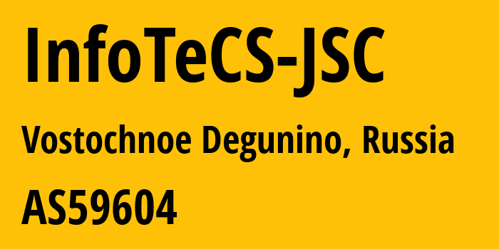 Информация о провайдере InfoTeCS-JSC AS59604 InfoTeCS JSC: все IP-адреса, network, все айпи-подсети