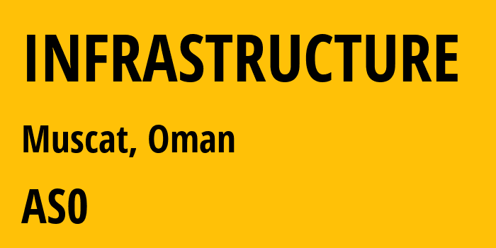 Информация о провайдере INFRASTRUCTURE : все IP-адреса, network, все айпи-подсети