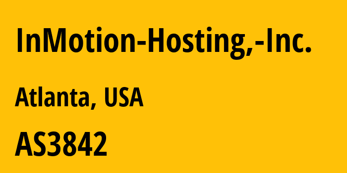 Информация о провайдере InMotion-Hosting,-Inc. AS3842 InMotion Hosting, Inc.: все IP-адреса, network, все айпи-подсети