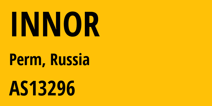 Информация о провайдере INNOR AS13296 INNOR Ltd.: все IP-адреса, network, все айпи-подсети