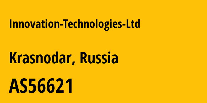 Информация о провайдере Innovation-Technologies-Ltd AS56621 Innovation Technologies Ltd: все IP-адреса, network, все айпи-подсети