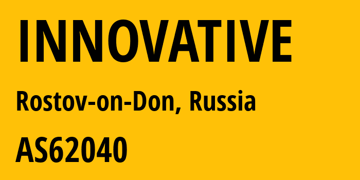 Информация о провайдере INNOVATIVE AS62040 Innovative Telecommunications LLC: все IP-адреса, network, все айпи-подсети