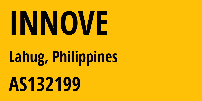 Информация о провайдере INNOVE AS132199 Globe Telecom Inc.: все IP-адреса, network, все айпи-подсети