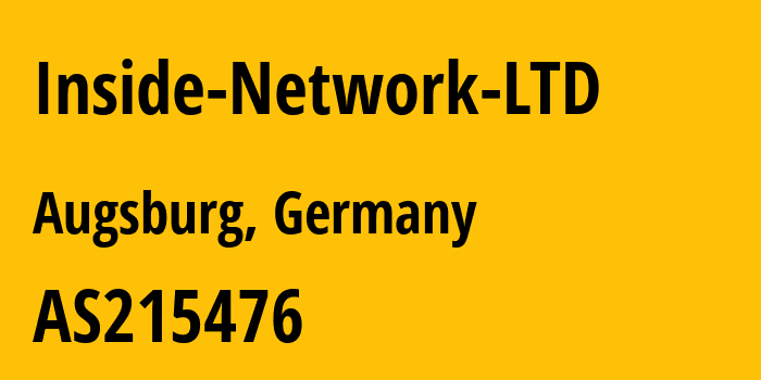 Информация о провайдере Inside-Network-LTD AS215476 Inside Network LTD: все IP-адреса, network, все айпи-подсети