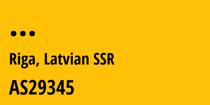 Информация о провайдере Institute-of-Mathematics-and-Computer-Science-of-University-of-Latvia AS29345 Institute of Mathematics and Computer Science of University of Latvia: все IP-адреса, network, все айпи-подсети