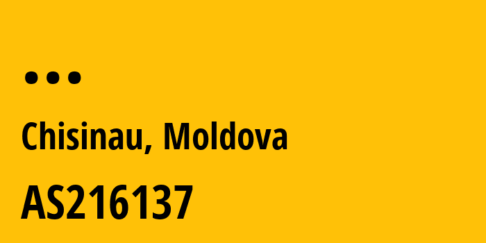 Информация о провайдере Institutia-Publica-Universitatea-Tehnica-a-Moldovei---IP-UTM AS216137 Institutia Publica Universitatea Tehnica a Moldovei - IP UTM: все IP-адреса, network, все айпи-подсети