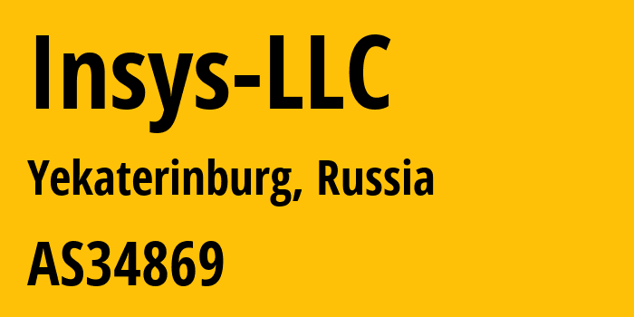 Информация о провайдере Insys-LLC AS28890 INSYS LLC: все IP-адреса, network, все айпи-подсети