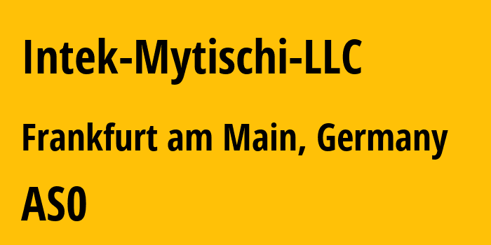 Информация о провайдере Intek-Mytischi-LLC : все IP-адреса, network, все айпи-подсети