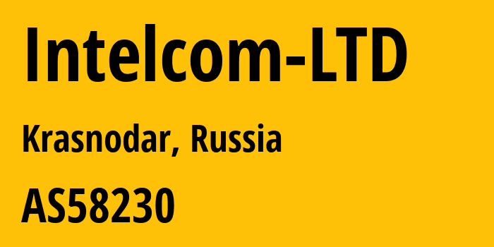 Информация о провайдере Intelcom-LTD AS58230 INTELCOM LTD: все IP-адреса, network, все айпи-подсети