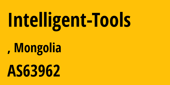 Информация о провайдере Intelligent-Tools AS63962 iTools JSC: все IP-адреса, network, все айпи-подсети