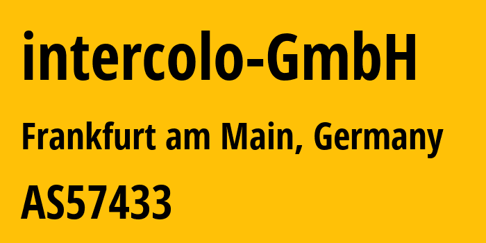 Информация о провайдере intercolo-GmbH AS57433 intercolo GmbH: все IP-адреса, network, все айпи-подсети